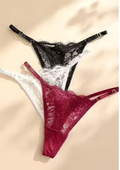 Women's Lace G-String Panty | Thong Panty for Women | Panties Combo | Thongs Women Panties Sexy Multi pack of 3 .